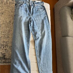 American Eagle Outfitters Women’s Wide Leg High Waisted Jeans